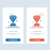 Award Cup Trophy Canada  Blue and Red Download and Buy Now web Widget Card Template vector