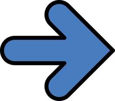 Arrow Forward Arrows Right  Flat Color Icon Vector icon banner Template