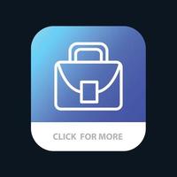 Bag Worker Logistic Global Mobile App Button Android and IOS Line Version vector