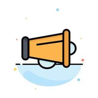 Megaphone Announce Marketing Speaker Abstract Flat Color Icon Template vector