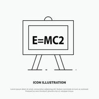 química fórmula ciencia ciencia fórmula línea icono vector