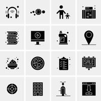 16 Business Universal Icons Vector Creative Icon Illustration to use in web and Mobile Related project