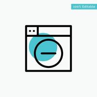 Web Design Less minimize turquoise highlight circle point Vector icon