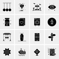 16 Business Universal Icons Vector Creative Icon Illustration to use in web and Mobile Related project