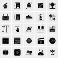 25 iconos de negocios universales vector ilustración de icono creativo para usar en proyectos relacionados con la web y dispositivos móviles