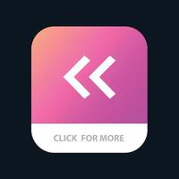 Arrow Arrows Back Mobile App Button Android and IOS Glyph Version vector