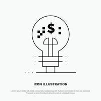 Innovation Finance Finance Idea January Line Icon Vector