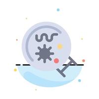 Germs Laboratory Magnifier Science Abstract Flat Color Icon Template vector