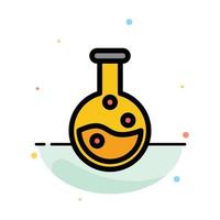 Education Lab Laboratory Abstract Flat Color Icon Template vector