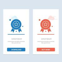 Award Award Badge Award Ribbon Badge  Blue and Red Download and Buy Now web Widget Card Template vector