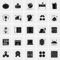 25 iconos de negocios universales vector ilustración de icono creativo para usar en proyectos relacionados con la web y dispositivos móviles