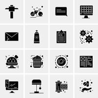 16 Business Universal Icons Vector Creative Icon Illustration to use in web and Mobile Related project