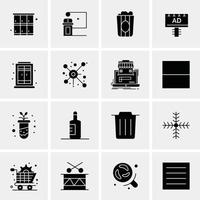 16 Business Universal Icons Vector Creative Icon Illustration to use in web and Mobile Related project