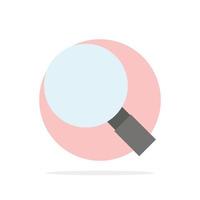 Glass Look Magnifying Search Abstract Circle Background Flat color Icon vector