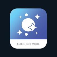 Astronomy Galaxy Satellite Space Spaceship Mobile App Button Android and IOS Glyph Version vector