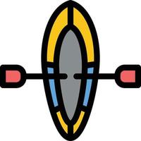 Boat Summer Beach  Flat Color Icon Vector icon banner Template
