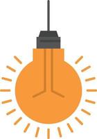 Light Bulb Idea Tips Suggestion  Flat Color Icon Vector icon banner Template