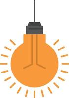 Light Bulb Idea Tips Suggestion  Flat Color Icon Vector icon banner Template