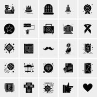 25 iconos de negocios universales vector ilustración de icono creativo para usar en proyectos relacionados con la web y dispositivos móviles