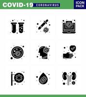 COVID19 corona virus contamination prevention Blue icon 25 pack such as cold covid coronavirus bacteria virus viral coronavirus 2019nov disease Vector Design Elements