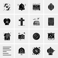 16 Business Universal Icons Vector Creative Icon Illustration to use in web and Mobile Related project