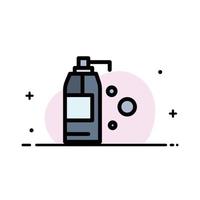Cleaning Detergent Product  Business Flat Line Filled Icon Vector Banner Template