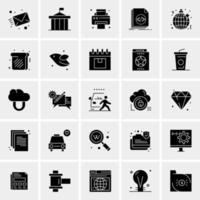 25 iconos de negocios universales vector ilustración de icono creativo para usar en proyectos relacionados con la web y dispositivos móviles