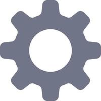 Cog Setting Gear  Flat Color Icon Vector icon banner Template
