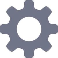 Cog Setting Gear  Flat Color Icon Vector icon banner Template