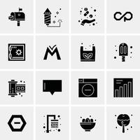 16 Business Universal Icons Vector Creative Icon Illustration to use in web and Mobile Related project