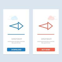 Arrow Right Next  Blue and Red Download and Buy Now web Widget Card Template vector