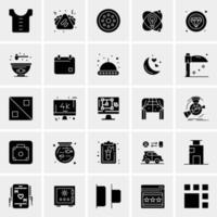 25 iconos de negocios universales vector ilustración de icono creativo para usar en proyectos relacionados con la web y dispositivos móviles