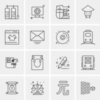 16 Business Universal Icons Vector Creative Icon Illustration to use in web and Mobile Related project