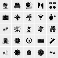 25 iconos de negocios universales vector ilustración de icono creativo para usar en proyectos relacionados con la web y dispositivos móviles