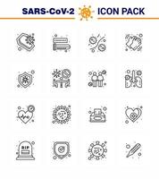 25 Coronavirus Emergency Iconset Blue Design such as dry medical virus hands plasm viral coronavirus 2019nov disease Vector Design Elements