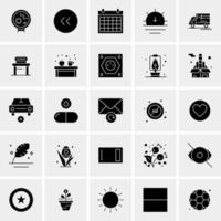 25 iconos de negocios universales vector ilustración de icono creativo para usar en proyectos relacionados con la web y dispositivos móviles