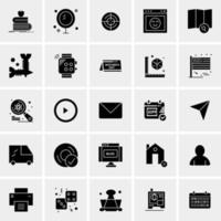 25 iconos de negocios universales vector ilustración de icono creativo para usar en proyectos relacionados con la web y dispositivos móviles