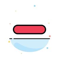 Delete Less Minus Remove Abstract Flat Color Icon Template vector