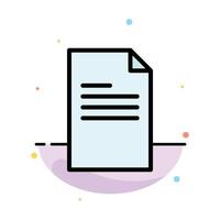 File Text Data Report Abstract Flat Color Icon Template vector