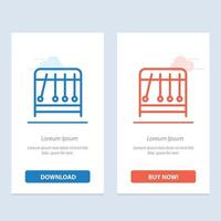 física péndulo ciencia azul y rojo descargar y comprar ahora plantilla de tarjeta de widget web vector