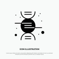 Dna Research Science solid Glyph Icon vector