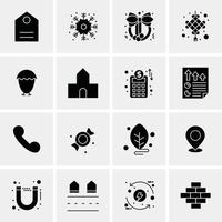 16 Business Universal Icons Vector Creative Icon Illustration to use in web and Mobile Related project