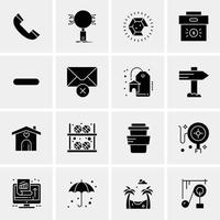 16 Business Universal Icons Vector Creative Icon Illustration to use in web and Mobile Related project