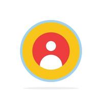 Earth Global People User World Abstract Circle Background Flat color Icon vector