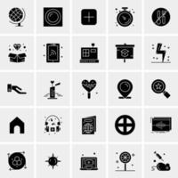 25 iconos de negocios universales vector ilustración de icono creativo para usar en proyectos relacionados con la web y dispositivos móviles