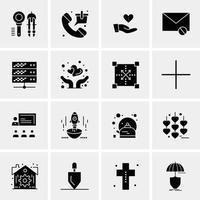 16 Business Universal Icons Vector Creative Icon Illustration to use in web and Mobile Related project