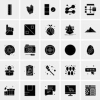 25 iconos de negocios universales vector ilustración de icono creativo para usar en proyectos relacionados con la web y dispositivos móviles