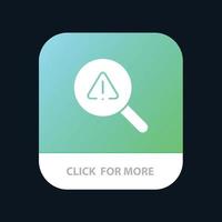 Find Search View Error Mobile App Button Android and IOS Glyph Version vector