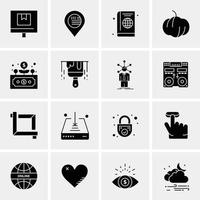 16 Business Universal Icons Vector Creative Icon Illustration to use in web and Mobile Related project