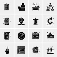 16 Business Universal Icons Vector Creative Icon Illustration to use in web and Mobile Related project